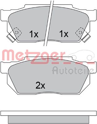 Колодки тормозные дисковые METZGER 1170527