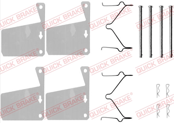 Комплект монтажный тормозных колодок QUICK BRAKE 109-0960