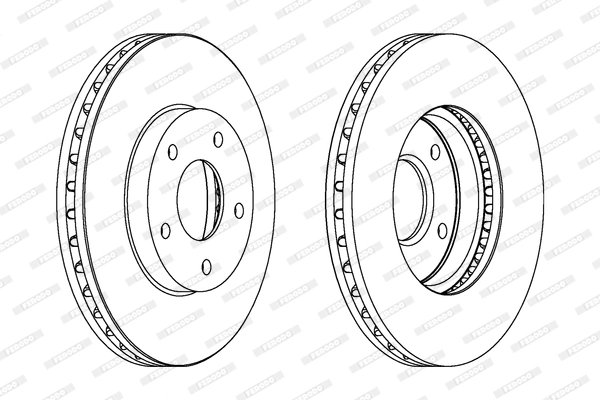 Диск тормозной FERODO DDF1249C