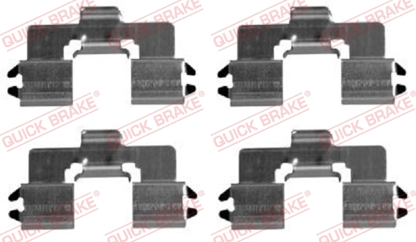 Комплектующие колодок дискового тормоза QUICK BRAKE 109-1666