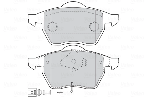Колодки торм пер VALEO 301486