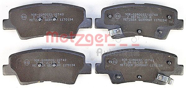 Колодки тормозные дисковые METZGER 1170134