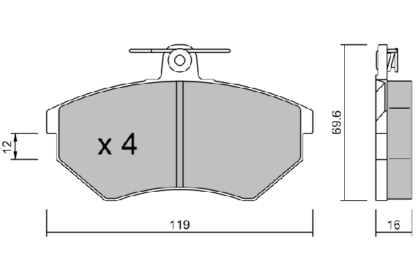 Диск тормозной AISIN BPVW1002
