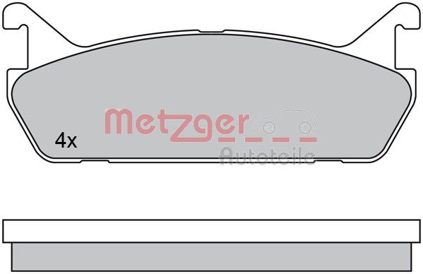 Колодки тормозные дисковые METZGER 1170448