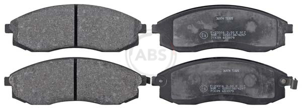Колодки тормозные передние A.B.S. 36974