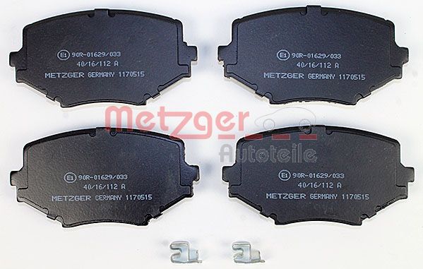 Колодки тормозные дисковые METZGER 1170515