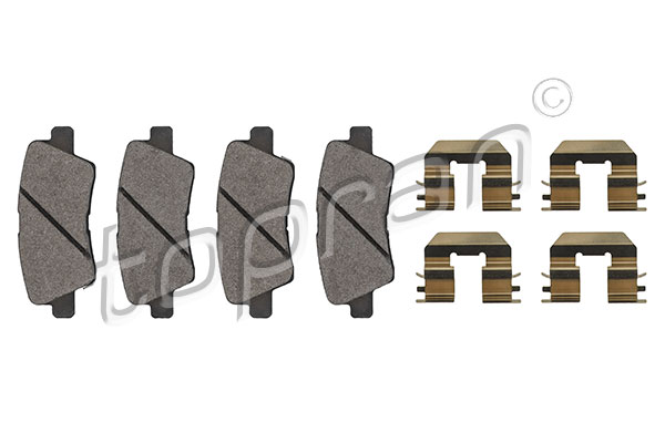 Set brake pads HANS PRIES/TOPRAN 821163