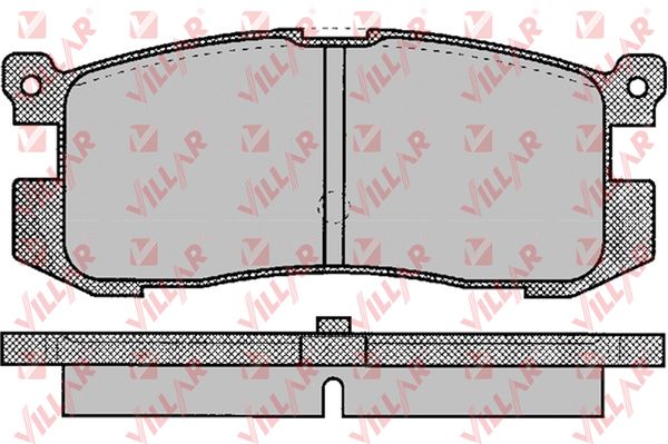 Колодки тормозные дисковые VILLAR 626.0037