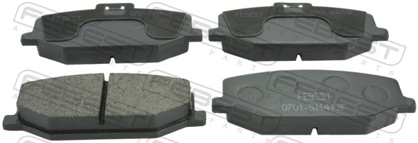 Колодка тормозная дисковая комплект FEBEST 0701-SN413F