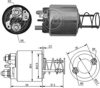 Реле втягивающее ZM ZM1-594