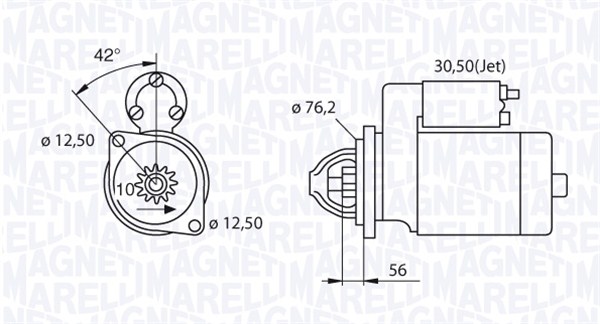 Стартер MAGNETI MARELLI 063521250420