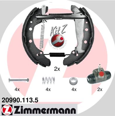 Барабан тормозной ZIMMERMANN 209901135