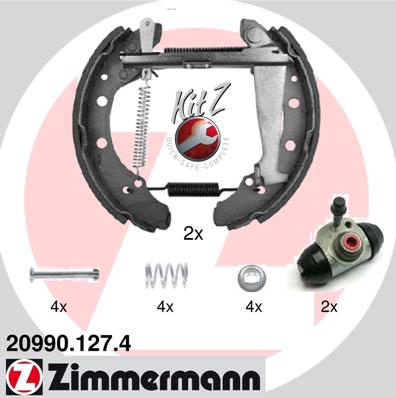 Барабан тормозной ZIMMERMANN 209901274
