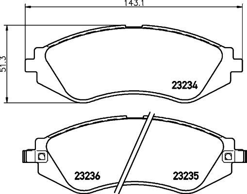 Колодки тормозные дисковые HELLA/BEHR/PAGID 8DB355017141