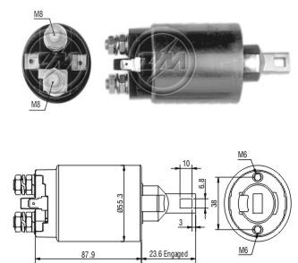 Реле втягивающее ZM ZM891