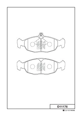 Колодки тормозные дисковые MK KASHIYAMA D11176