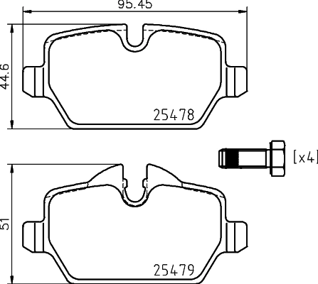 Колодки тормозные дисковые MINTEX MDB3131