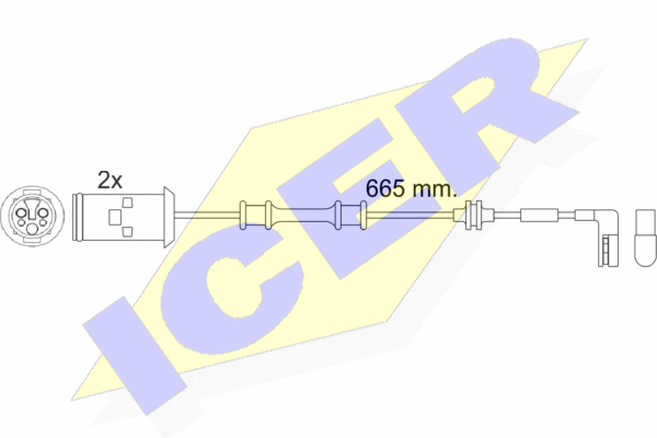 Датчик износа тормозных колодок ICER 610451EC