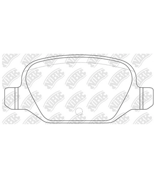 Колодки тормозные дисковые NIBK PN0197