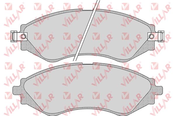 Колодки тормозные дисковые VILLAR 626.0729