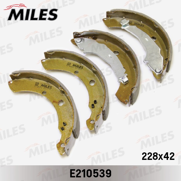 Колодки тормозные барабанные MILES E210539
