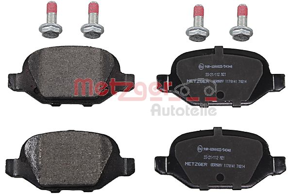 Колодки тормозные дисковые METZGER 1170141