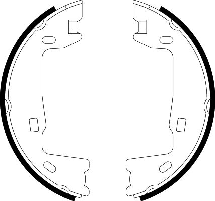 Комплект тормозных колодок стояночная тормозная система HELLA/BEHR/PAGID 8DA355050-321
