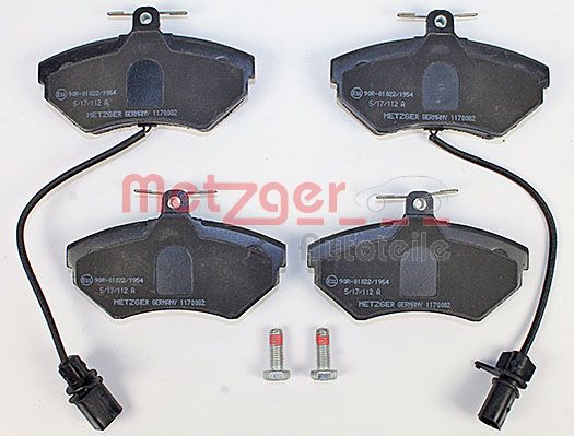 Колодки тормозные дисковые METZGER 1170082