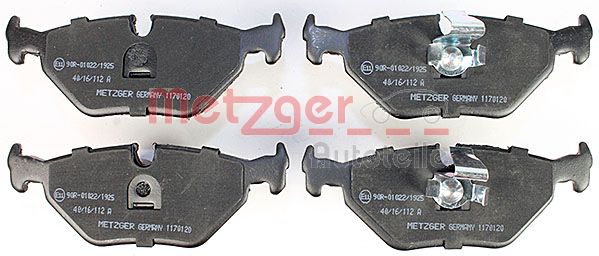Колодки тормозные дисковые METZGER 1170120