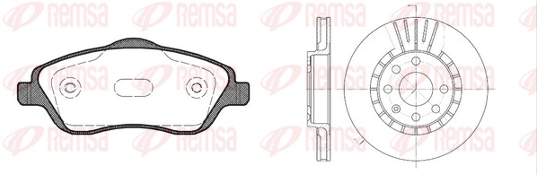 Диск тормозной REMSA 8774.04
