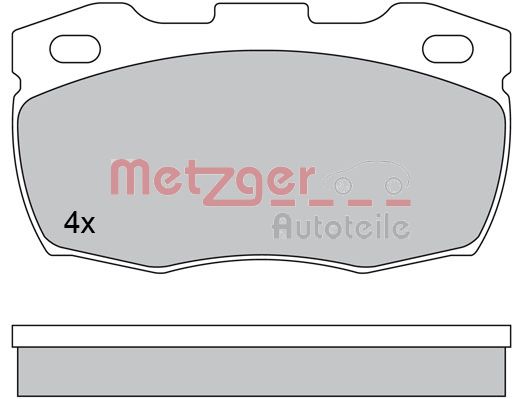 Колодки тормозные дисковые METZGER 1170573
