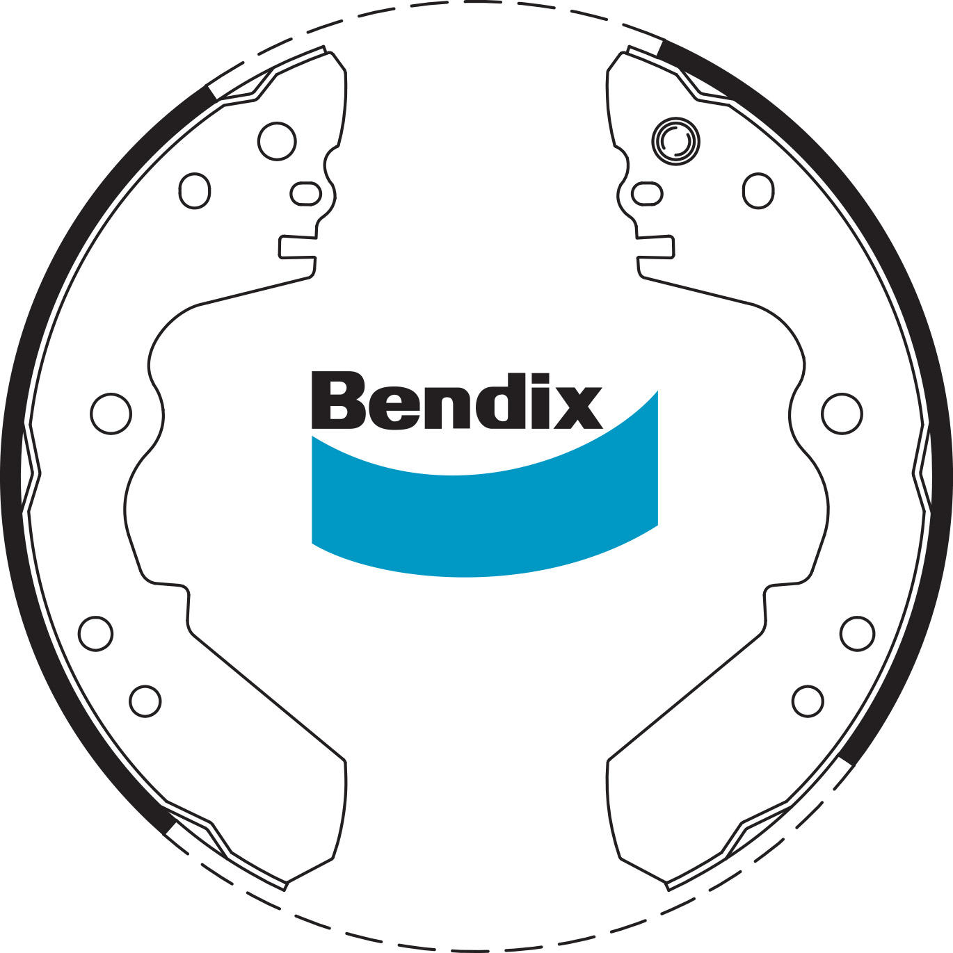 Колодки тормозные барабанные BENDIX BS1662