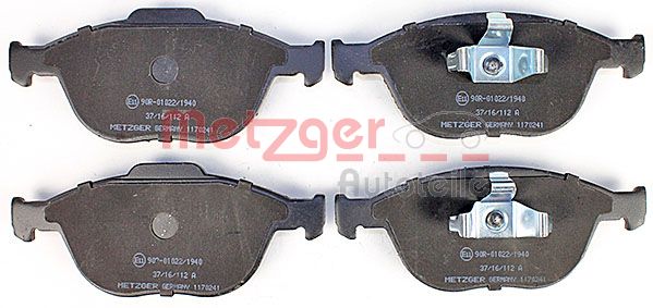 Колодки тормозные дисковые METZGER 1170241