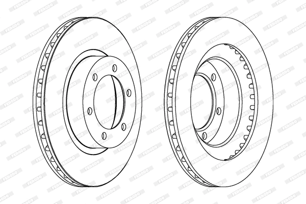 Диск тормозной FERODO DDF1594