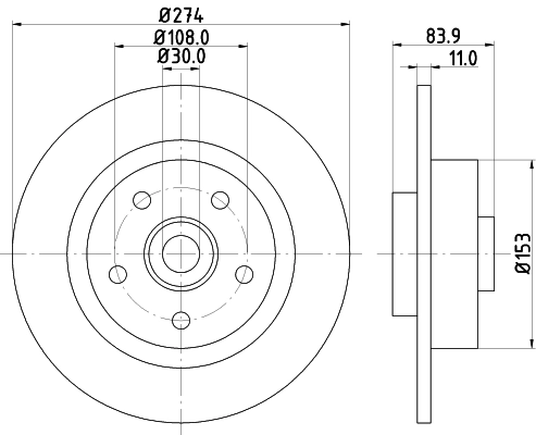 Диск тормозной HELLA/BEHR/PAGID 8DD355112361
