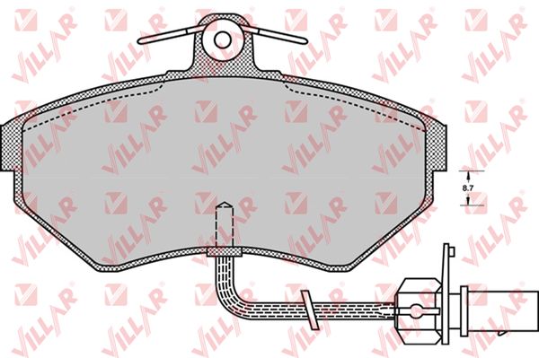 Колодки тормозные дисковые VILLAR 626.0979