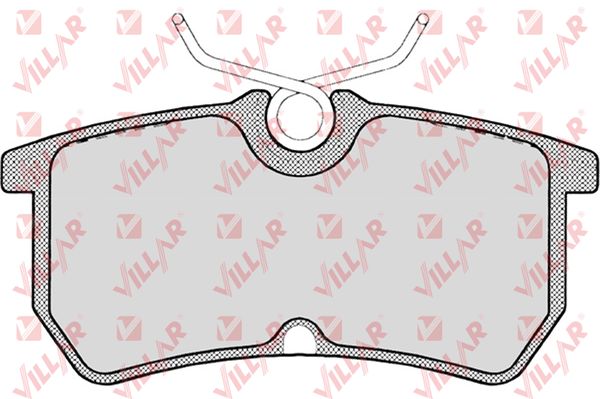 Колодки тормозные дисковые VILLAR 626.0697