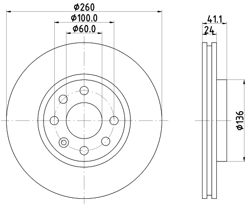 Диск тормозной HELLA/BEHR/PAGID 8DD355108271