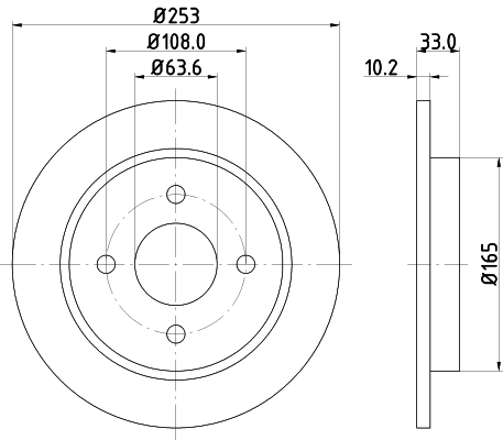 Диск тормозной HELLA/BEHR/PAGID 8DD355105661