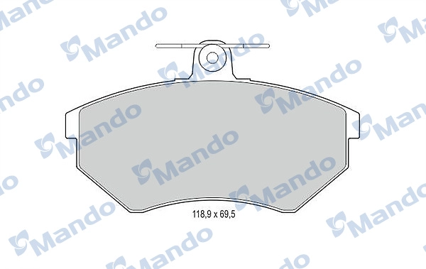 Колодки тормозные дисковые MANDO MBF015089