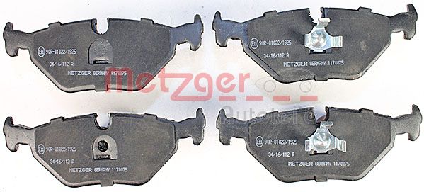 Колодки тормозные дисковые METZGER 1170075
