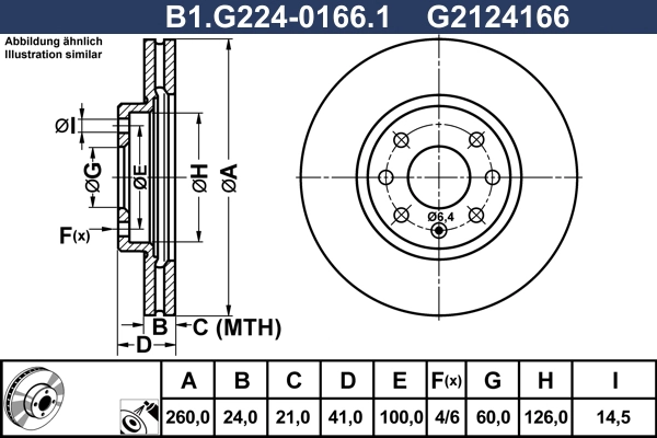 Диск тормозной GALFER B1.G224-0166.1