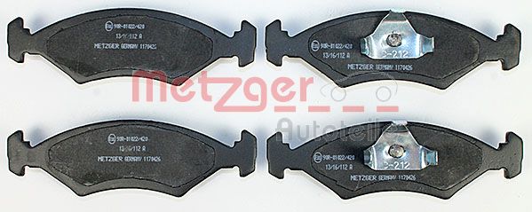 Колодки тормозные дисковые METZGER 1170426