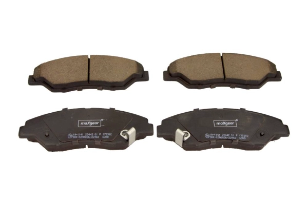 Комплект тормозных колодок дисковый тормоз MAXGEAR 19-1141