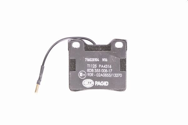 Комплект тормозных колодок дисковый тормоз HELLA/BEHR/PAGID 8DB355008-171