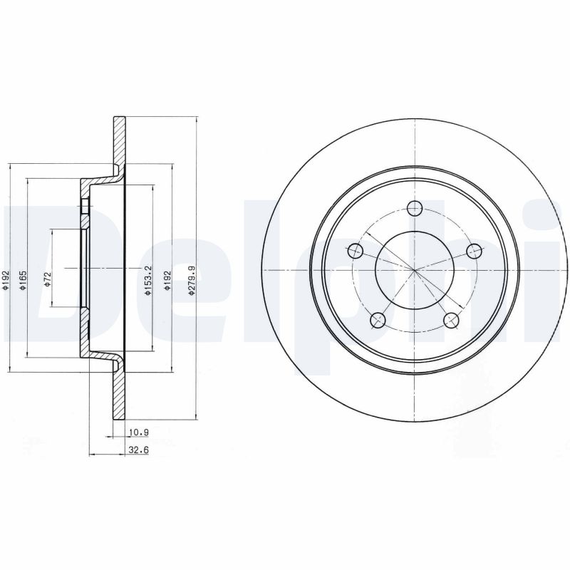 Диск тормозной DELPHI BG3930