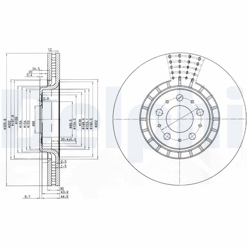 Диск тормозной DELPHI BG9783