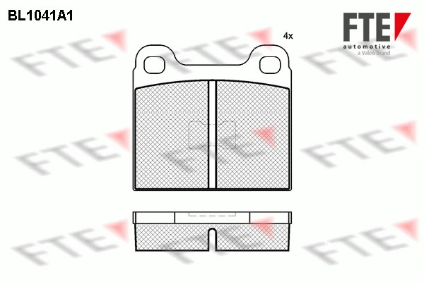 Колодки тормозные дисковые FTE BL1041A1