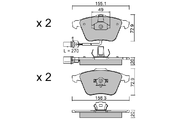 AISIN BPVW-1015