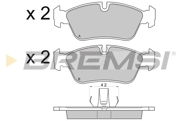 Колодки тормозные дисковые BREMSI BP2745